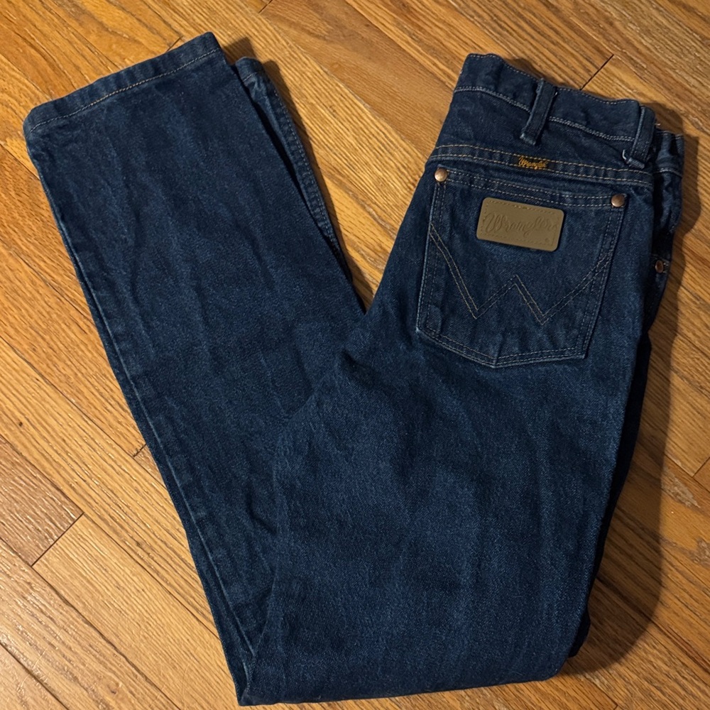 Wrangler Dark Blue Relaxed Fit Jeans